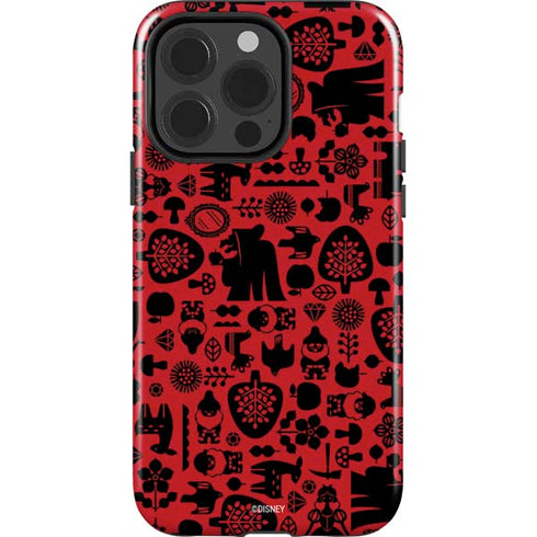 Disney Snow White Icon Pattern iPhone 15 Pro Impact Case